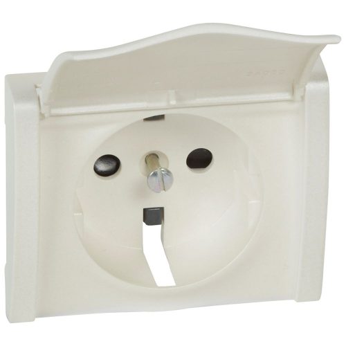 LEGRAND-771522 Galea Life 2P+F burkolat csapófedéllel gyöngyház