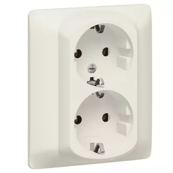   LEGRAND-771531 Galea Life 2x2P+F aljzat biztonsági zsaluval, csavaros, gyöngyház