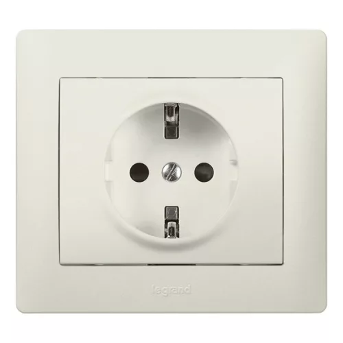 LEGRAND-771562 Galea Life 2P+F aljzat, rugós, gyöngyház