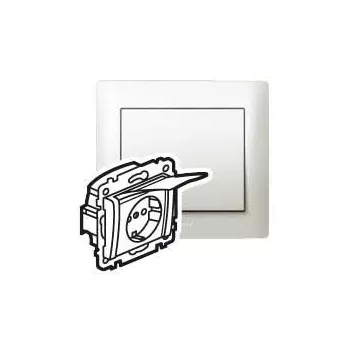   LEGRAND-771564 Galea Life 2P+F aljzat biztonsági zsaluval, csapófedéllel, gyöngyház