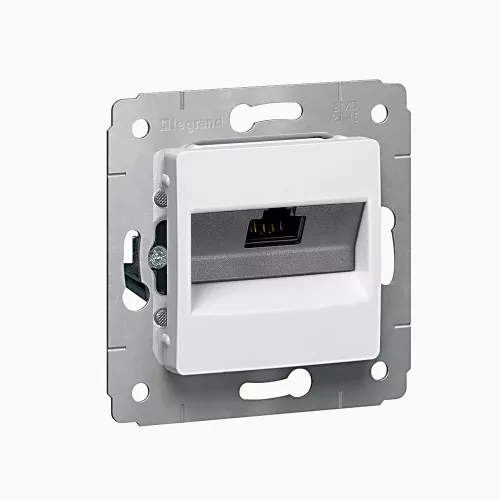 LEGRAND-773641 - Cariva LCS2 1xRJ45 Cat6 UTP aljzat keret nélkül fehér - Gyártása megszűnt! Csak a készlet erejéig rendelhető!