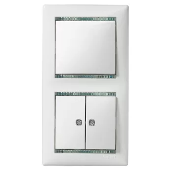   LEGRAND-774112 Valena kettős váltókapcsoló jelzőfénnyel, elefántcsont