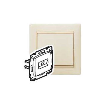   LEGRAND-774133 Valena 2xRJ45 LCS2 Cat.6 FTP aljzat, elefáncsont