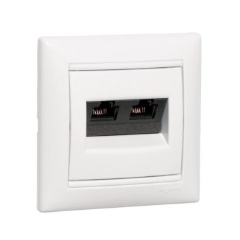   LEGRAND-774139 Valena 2xRJ45 LCS2 Cat5e UTP aljzat, elefántcsont