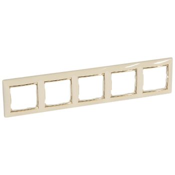   LEGRAND-774155 Valena Elefántcsont / Arany, 5-ös vízszintes keret