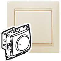 LEGRAND-774161 Valena forgatógombos fényerőszabályzó 40-400W (izzó- és halogén), elefántcsont