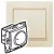 LEGRAND-774161 Valena forgatógombos fényerőszabályzó 40-400W (izzó- és halogén), elefántcsont