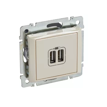   LEGRAND-774170 Valena 2xUSB töltő aljzat, 1500 mA, elefántcsont