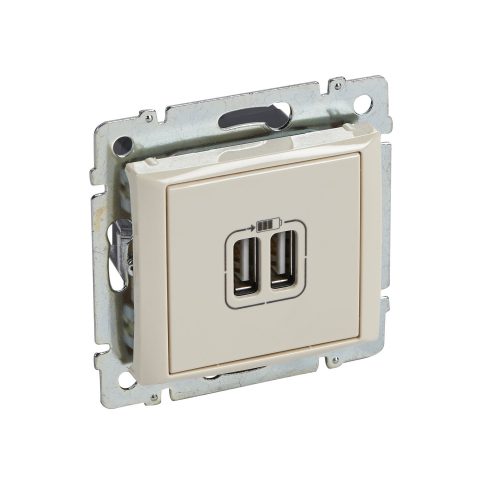 LEGRAND-774170 Valena 2xUSB töltő aljzat, 1500 mA, elefántcsont