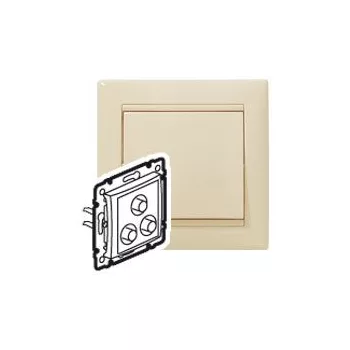   LEGRAND-774184 Valena hármas RCA csatlakozóaljzat, elefántcsont