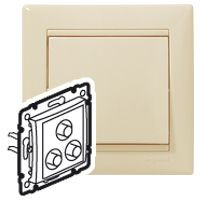 LEGRAND-774184 Valena hármas RCA csatlakozóaljzat, elefántcsont