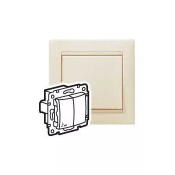   LEGRAND-774198 Valena IP44 kettős váltókapcsoló, elefántcsont