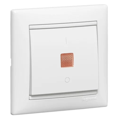 LEGRAND-774214 Valena kétpólusú kapcsoló ellenőrzőfénnyel 16A, fehér