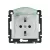 LEGRAND-774220 Valena IP44 2P+F csatlakozóaljzat csapófedéllel, fehér