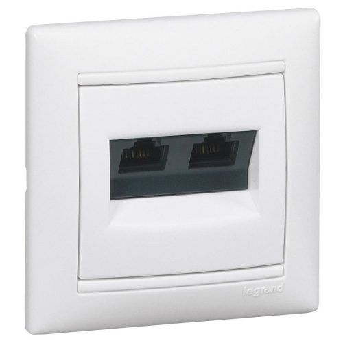 LEGRAND-774231 Valena 2xRJ45 LCS2 Cat5e UTP aljzat, körömmel, fehér