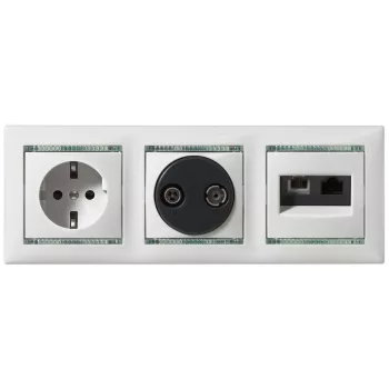   LEGRAND-774321 Valena 2P+F csatlakozóaljzat biztonsági zsaluval, elefántcsont