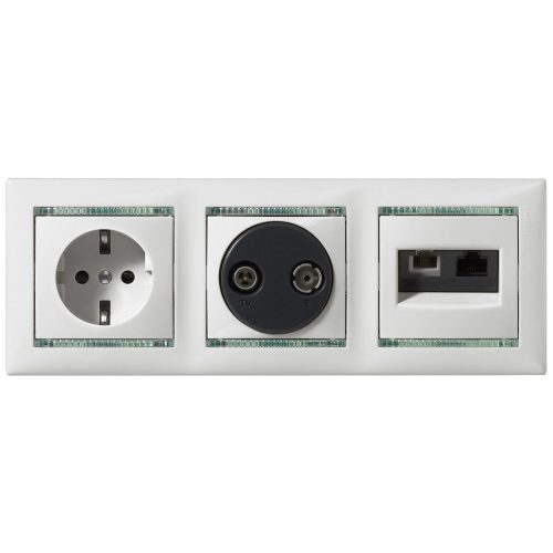 LEGRAND-774321 Valena 2P+F csatlakozóaljzat biztonsági zsaluval, elefántcsont