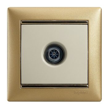   LEGRAND-774329 Valena TV antenna-csatlakozóaljzat végzáró, 1,5dB, elefántcsont