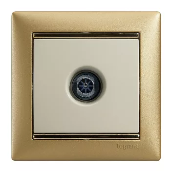   LEGRAND-774329 Valena TV antenna-csatlakozóaljzat végzáró, 1,5dB, elefántcsont