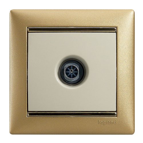 LEGRAND-774329 Valena TV antenna-csatlakozóaljzat végzáró, 1,5dB, elefántcsont
