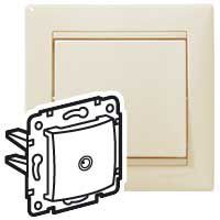 LEGRAND-774330 Valena TV antenna-csatlakozóaljzat végzáró, 10dB, elefántcsont