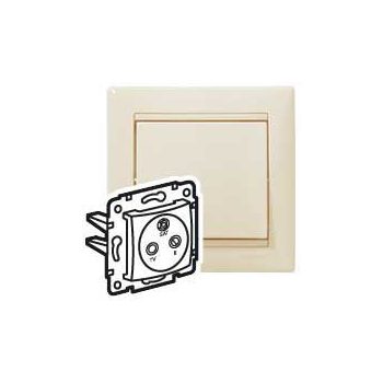   LEGRAND-774335 Valena TV-RD-SAT aljzat végzáró 1,5dB elefántcsont