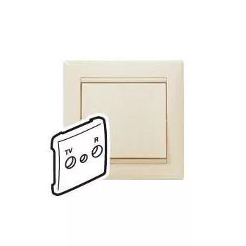   LEGRAND-774342 Valena TV-RD antenna-csatlakozóaljzat burkolat elefántcsont