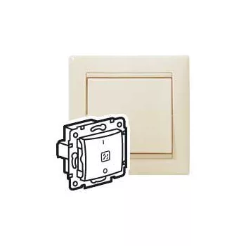   LEGRAND-774349 Valena kétpólusú kapcsoló ellenőrzőfénnyel, elefántcsont