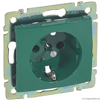 LEGRAND-774372 Valena 2P+F csatlakozóaljzat zöld