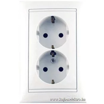LEGRAND-774400 Valena 2x2P+F csatlakozóaljzat fehér