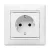 LEGRAND-774421 Valena 2P+F csatlakozóaljzat biztonsági zsaluval, fehér