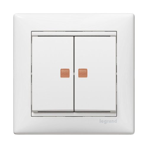 LEGRAND-774428 Valena csillárkapcsoló jelzőfénnyel, fehér