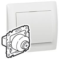 LEGRAND-775558 Galea Life 2 állású redőnykapcsoló, kulcsos fehér burkolattal