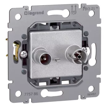   LEGRAND Galea Life TV-RD aljzat mechanizmus, végzáró, 1,5 dB