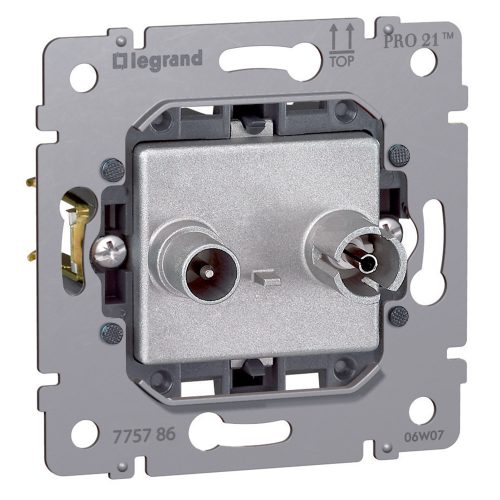 LEGRAND-775786 Galea Life TV-RD aljzat mechanizmus, végzáró, 1,5 dB 