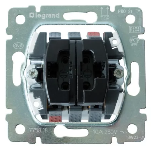 LEGRAND Galea Life kettős váltóérintkezős nyomó mechanizmus