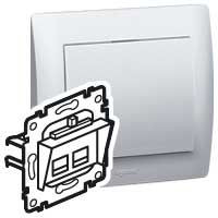 LEGRAND-775823 Galea Life 2xRJ45 Cat 6 UTP mechanizmus, körmös, LCS2