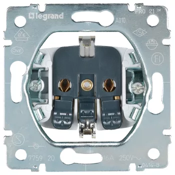   LEGRAND-775920 Galea Life 2P+F földelt csatlakzóaljzat mechanizmus, rugós