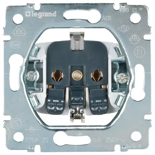 LEGRAND-775920 Galea Life 2P+F földelt csatlakzóaljzat mechanizmus, rugós