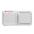 LEGRAND-782391 Forix IP44 fk 1P kapcsoló + 2P+F csatlakozóaljzat, csapófedéllel, biztonsági zsaluval, szürke