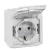 LEGRAND-782393 Forix IP44 fk 2P+F földelt csatlakozóaljzat, 16A, csapófedéllel, biztonsági zsaluval, szürke