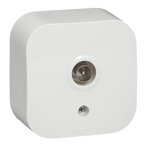 LEGRAND-782415 Forix IP20 falon kívüli TV antenna-csatlakozóaljzat, végzáró fehér