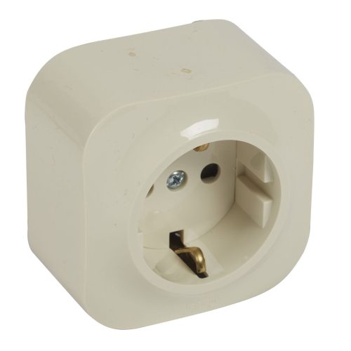 LEGRAND-782450 Forix IP20 falon kívüli 2P+F csatlakozóaljzat, 16 A , biztonsági zsaluval, bézs