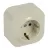LEGRAND-782450 Forix IP20 falon kívüli 2P+F csatlakozóaljzat, 16 A , biztonsági zsaluval, bézs