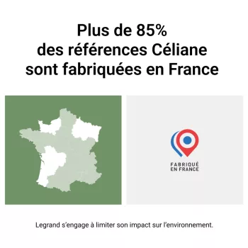 LEGRAND-CP0104 Céliane 4-es keret, matt fekete
