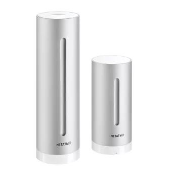   LEGRAND-NWS01-EC Netatmo okos időjárás központ; torony kialakítás; kültéri és beltéri modullal szállítva; hőmérséklet/páratartalom/légynomás/zajszint/levegőminőség mérése; fehér alu színű; plug&play (