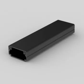   KOPOS ELEKTRO - LHD 20X10 FD - Vezetékcsatorna Műa csatorna  20x10mm tetővel fekete 2m 96m/cs