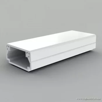   KOPOS ELEKTRO - LHD 20X10 HD - Vezetékcsatorna Műa csatorna  20x10mm tetővel fehér 2m 96m/cs