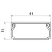 KOPOS ELEKTRO - LHD 40X20 SD - Vezetékcsatorna Műa csatorna  40x20mm tetővel 2m vil. barna, 24m/cs anyagában szín.