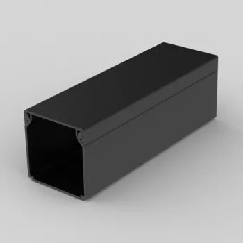   KOPOS ELEKTRO - LHD 40X40 FD - Vezetékcsatorna Műa csatorna  40x40mm tetővel 2m fekete, 20m/cs anyagában szín.